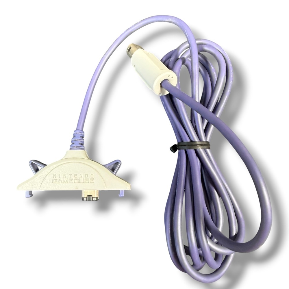 Nintendo GameCube GBA Link Cable Purple DOL-011 Game Boy Advance Connector